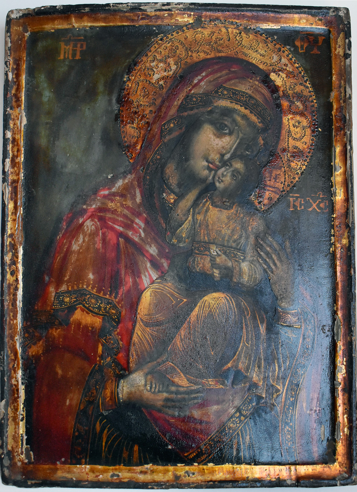 Богородица са Христом (Умиљеније) - пре рестаурације